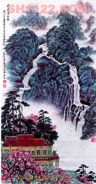 黄山人字瀑