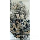 山里人家 山水画 梁国海作品 类别: 国画山水作品