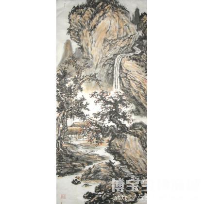 熊润忠 秋山草堂 类别: 国画山水作品